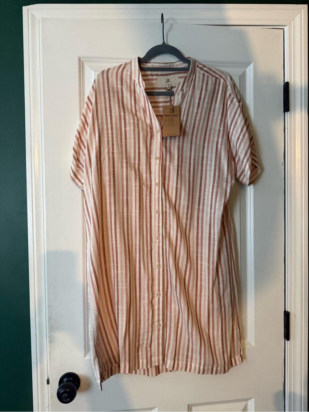Thread & Supply Button-Down Shirt Dress